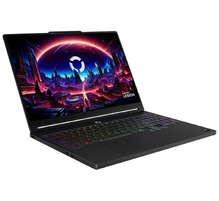 Side profile of the Lenovo Legion 5 15AHP11 showing its slim chassis and robust selection of USB4, USB-A, and HDMI 2.1 ports.
