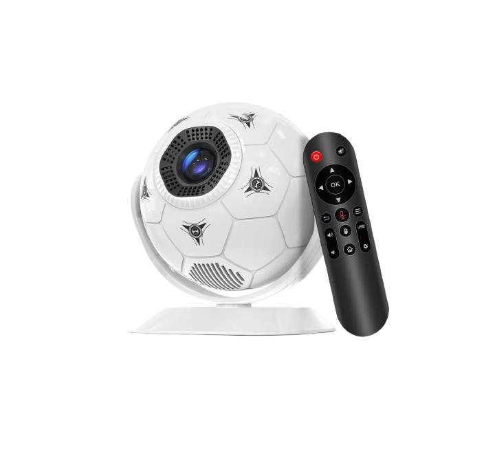Rear interface panel of Magcubic HY300F projector with HDMI, USB, 3.5mm audio jack, and power input