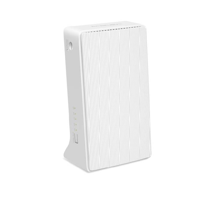 Mercusys MB112-4G 300 Mbps Wireless N 4G LTE Router with sleek vertical design.