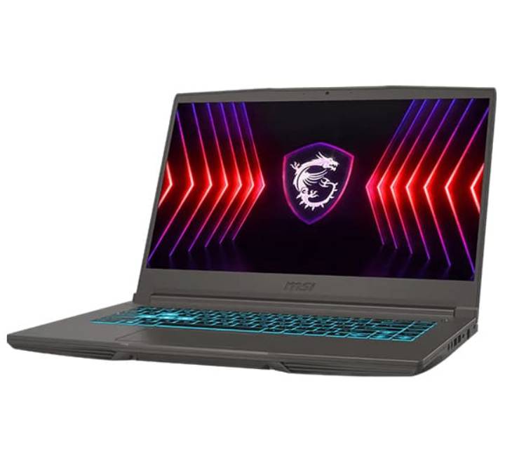 MSI Thin 15 B13UC 15.6 inch 144Hz Full HD display with Thai Global blue backlit keyboard and translucent WASD keys