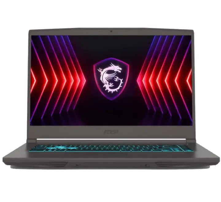 MSI Thin 15 B13UC gaming laptop in Gray with 15.6 inch 144Hz display and backlit keyboard