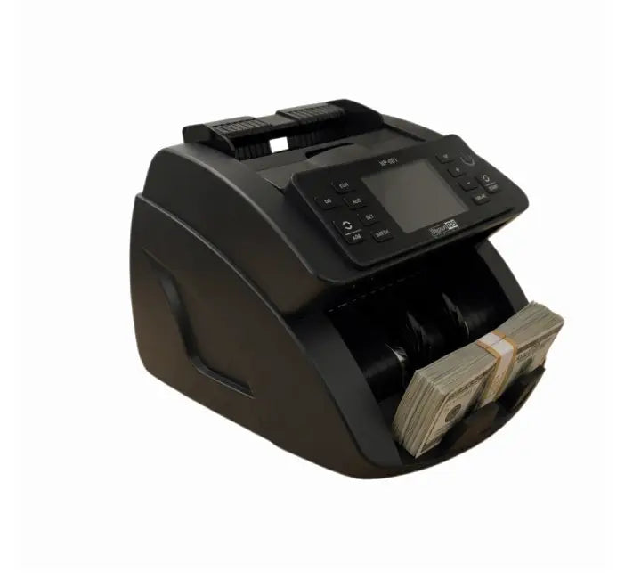 Nippon NP-801 currency counter showing control keypad and note hopper.