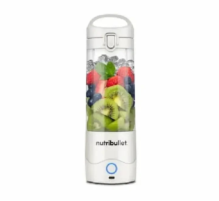 NutriBullet Portable Blender flip and sip lid with integrated carry loop for easy transport