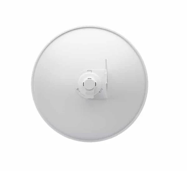 Close-up of Ubiquiti InnerFeed technology integrating the radio into the antenna feedhorn of the PBE-M5-400.