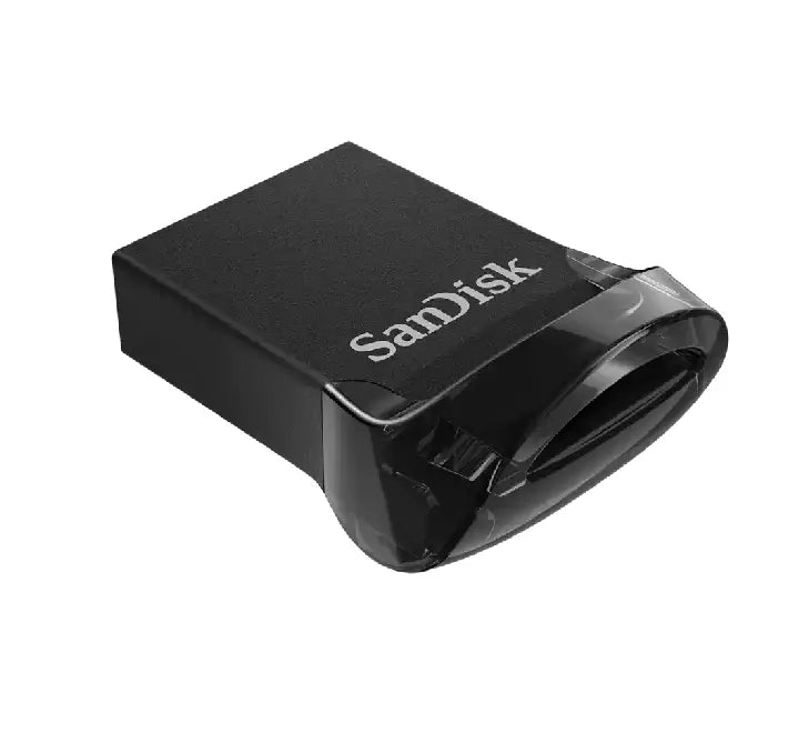 Official cardboard retail packaging card for the 32GB SanDisk Ultra Fit USB 3.1 showing the 130MBs performance metric badge.