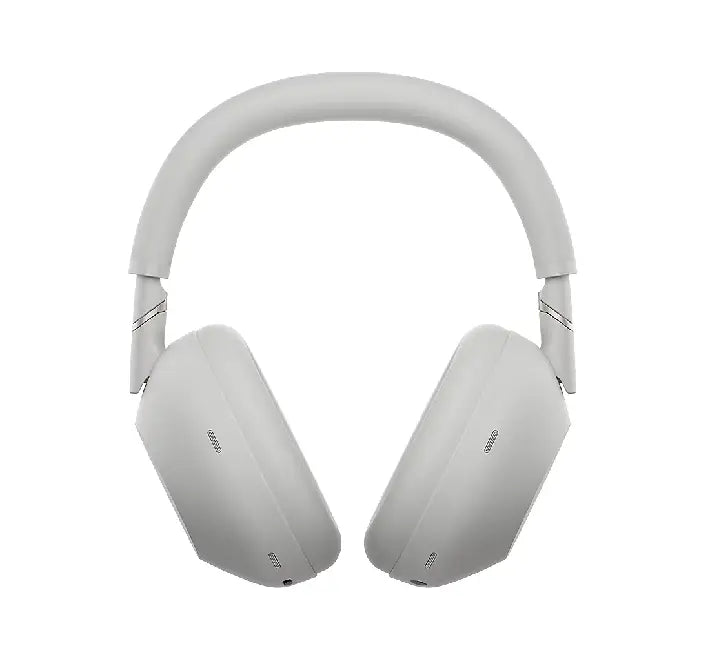 Sony WH-1000XM6 Platinum Silver Wireless Headphones — lightweight foldable design for premium travel comfort.