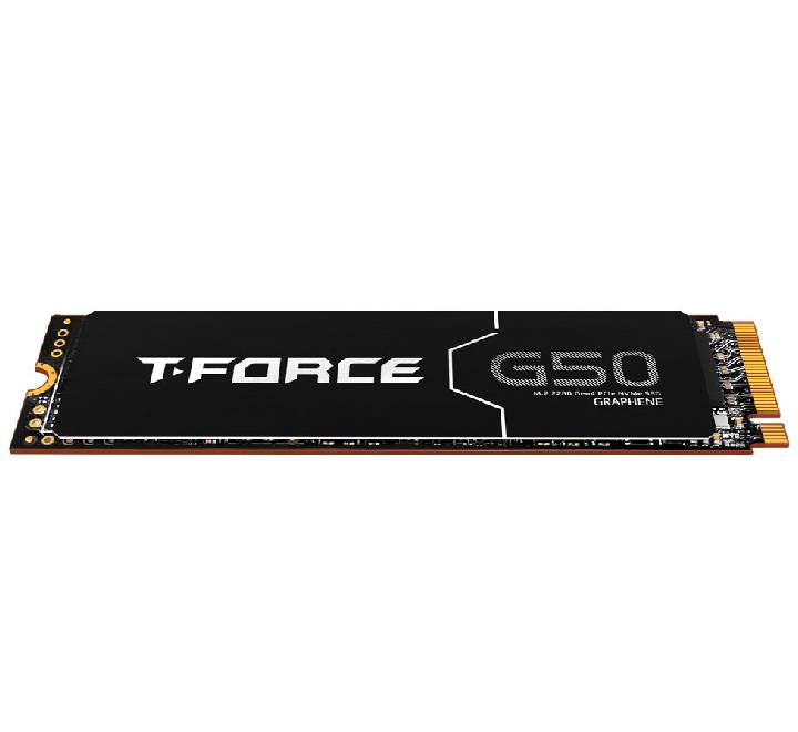 Front retail box packaging of the TEAMGROUP T-FORCE G50 PCIe Gen4x4 M.2 NVMe 512GB gaming solid-state drive.