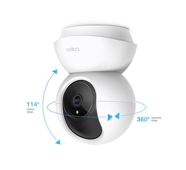 TP-Link Tapo C200 camera displaying 30 foot night vision and baby crying detection feature