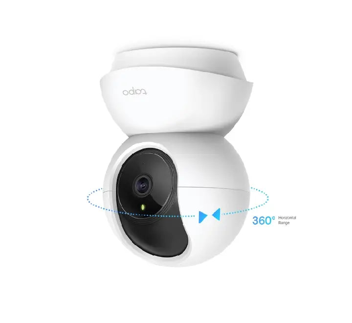 TP-Link Tapo C210 advanced infrared night vision capability showing clear indoor monitoring in total darkness up to 30 feet.