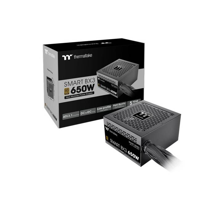 Thermaltake Smart BX3 650W non-modular flat black cable set