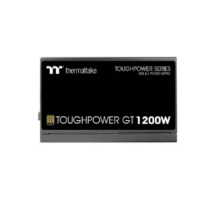 Included modular cables and 12VHPWR connector for the Thermaltake Toughpower 1200W Gold PSU