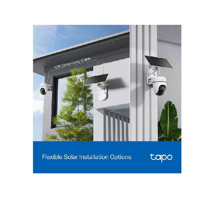 TP-Link Tapo C610 IP66 weatherproof camera displaying 360 degree pan tilt rotation