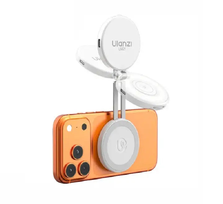 Ulanzi LM21 Magnetic Fill Light in black color for smartphone vlogging
