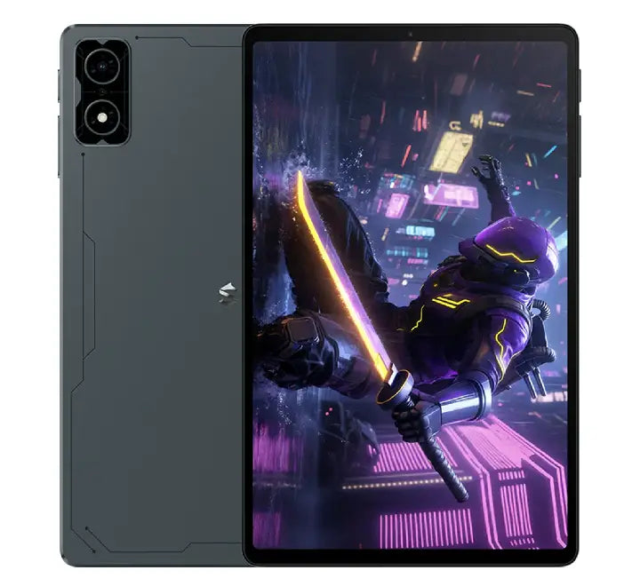 Xiaomi Black Shark Gaming Tablet in Black, 8.8-inch 144Hz screen displaying a mobile game interface.