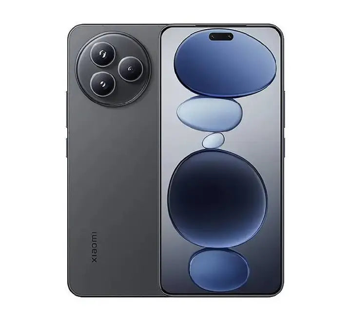 Xiaomi Civi 5 Pro 5G in Mysterious Black featuring the Leica triple camera system and sleek glass back.