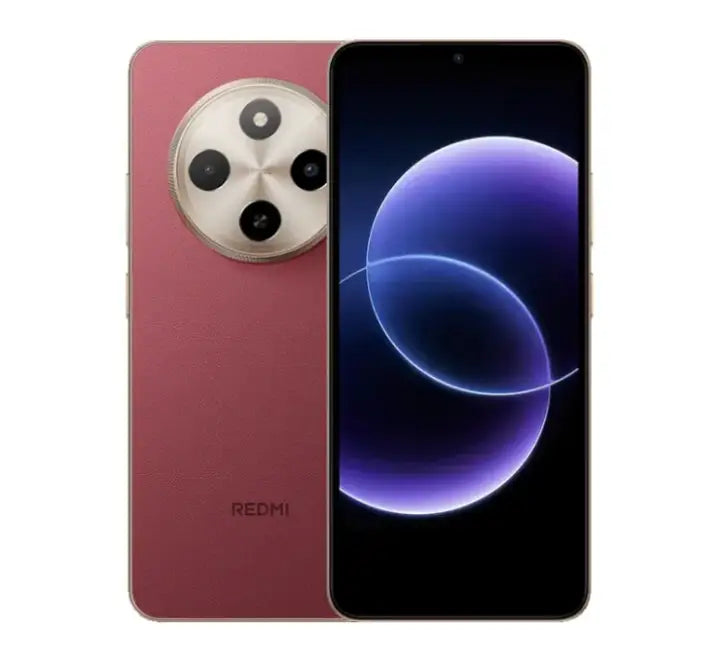 Xiaomi Redmi 17C smartphone in Red color variant displaying sleek back cover design