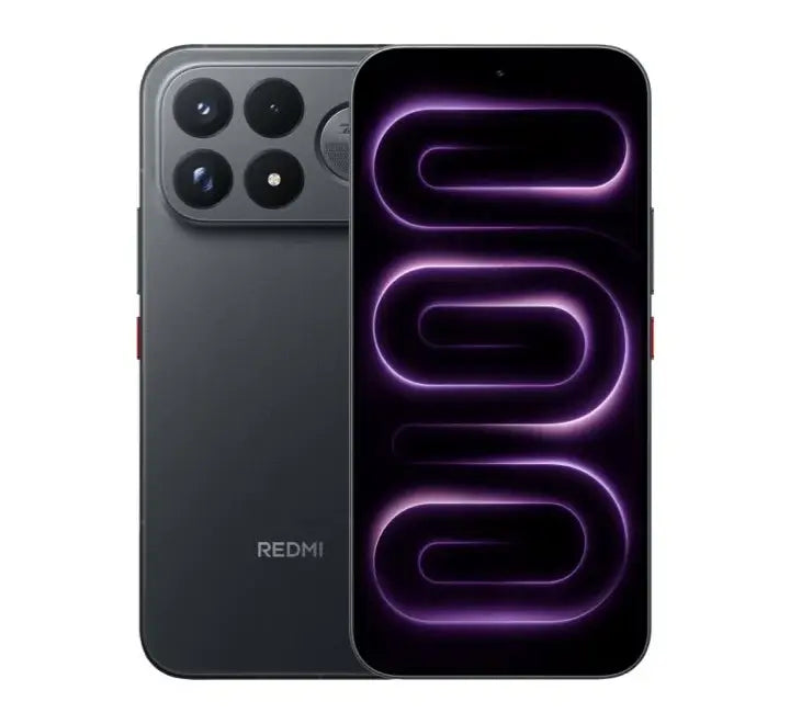 Xiaomi Redmi K100 Pro Max 5G in Black showing sleek glass back design and 200MP camera module