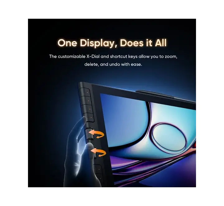 AG Nano etched anti-glare glass display showing 99 percent sRGB vivid colors on XPPen Artist 16