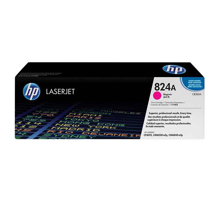 HP Color LaserJet CP6015 (824) Magenta Toner Cartridge-1, Toner Cartridges, HP - ICT.com.mm