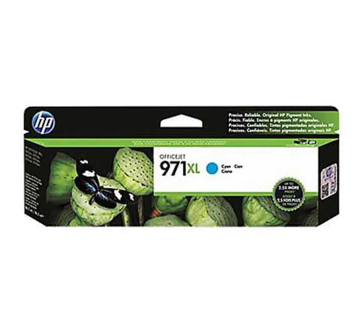 HP 971XL Cyan Color Cartridges-1, Ink Cartridges, HP - ICT.com.mm