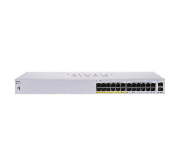 Cisco CBS110-24PP-EU 24 Port Unmanaged Switch, Unmanaged Switches, Cisco - ICT.com.mm