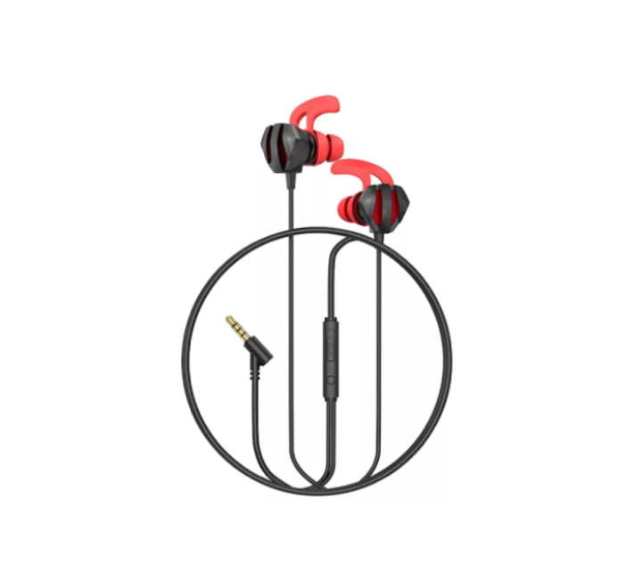 Hoco M105 Sharp wire control gaming earphones with microphone (Black)
