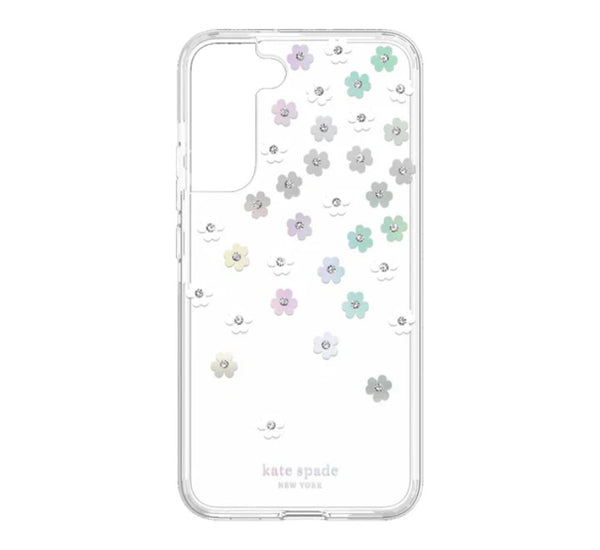 Kate Spade New York Defensive Hardshell Case for Samsung Galaxy S22 Scattered Flowers, Mobile Accessories, Kate Spade - ICT.com.mm