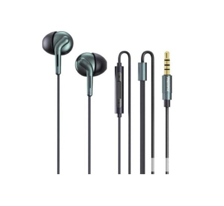 REMAX RM 595 Dual Moving Coil Wired Earphone Green ICT .mm