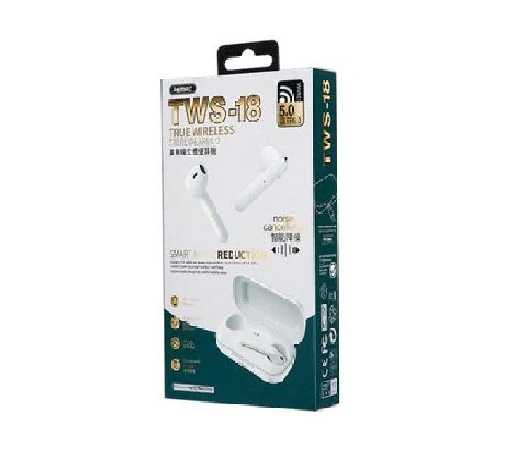 REMAX TWS 18 True Wireless Stereo Earbuds White ICT .mm