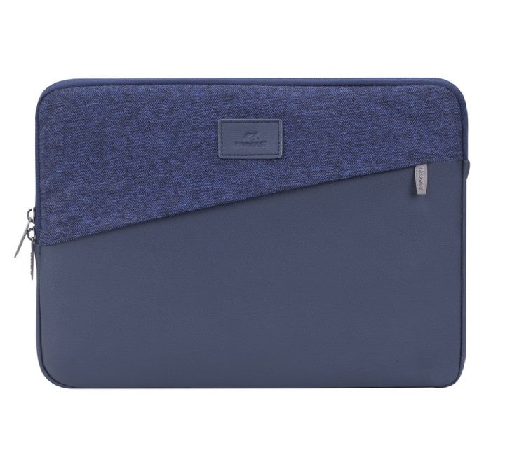 Rivacase Egmont 7903 premium 13.3 inch laptop sleeve in blue tweed fabric