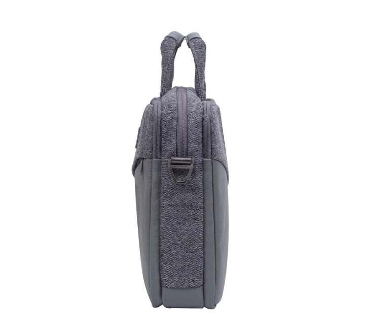 Rivacase 7930 gray sleek premium laptop briefcase with adjustable shoulder strap and tuck-away carry handles for professionals in Myanmar.