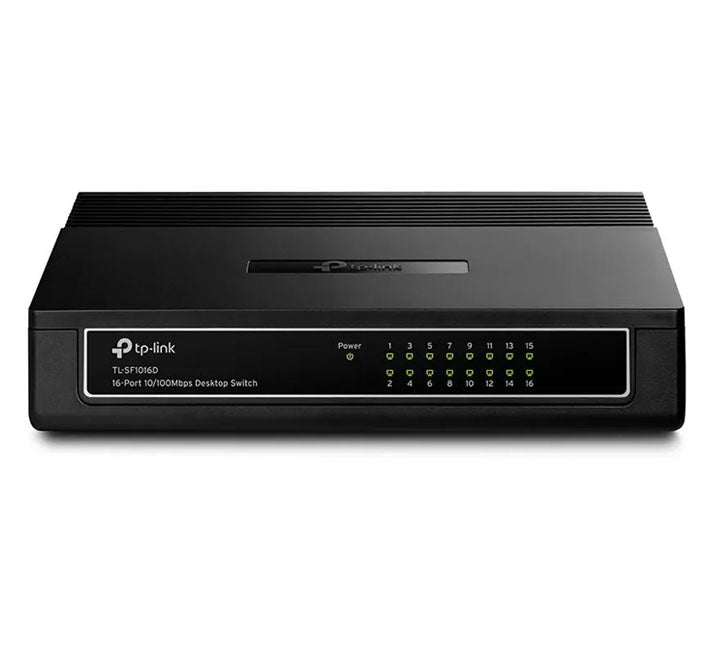 TP-Link 16-Port 10/100Mbps Desktop Switch (TL-SF1016D), Unmanaged Switches, TP-Link - ICT.com.mm