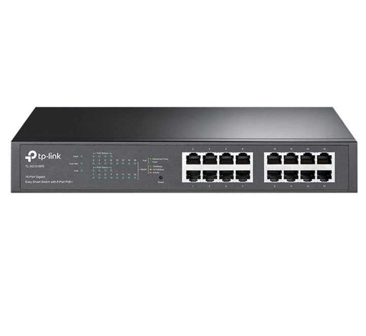 TP-Link 16-Port Gigabit Easy Smart PoE Switch with 8-Port PoE+ (TL-SG1016PE), POE Switches, TP-Link - ICT.com.mm