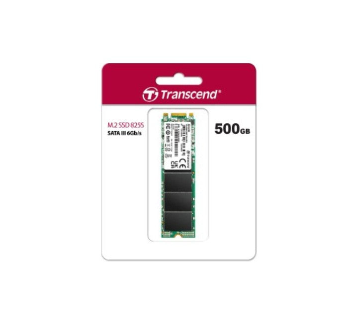 Transcend SATA III MTS825S 3D NAND Flash M.2 2280 SSD (500GB), Internal SSDs, Transcend - ICT.com.mm