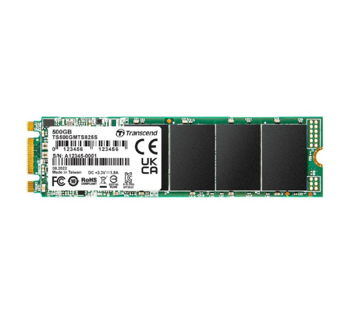 Transcend SATA III MTS825S 3D NAND Flash M.2 2280 SSD (500GB), Internal SSDs, Transcend - ICT.com.mm
