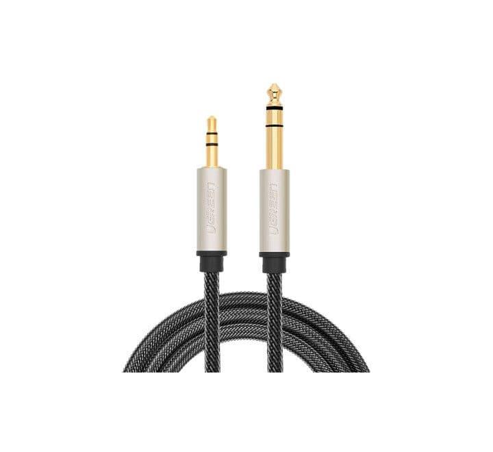 UGREEN 3.5mm Male To 6.35 Male Audio Cable 1M (Gray) AV127-10625, Cables & Adapters, UGREEN - ICT.com.mm