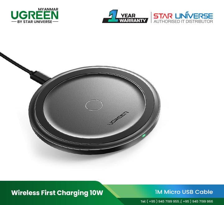 Ugreen 15W Qi wireless charger with silicone case MagSafe compatible white