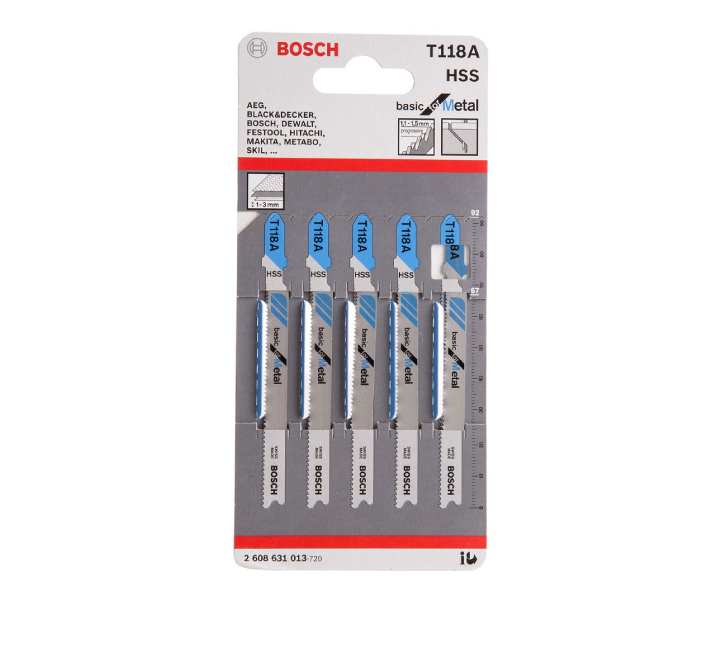 BOSCH T 118A Jigsaw Blade Basic for Metal