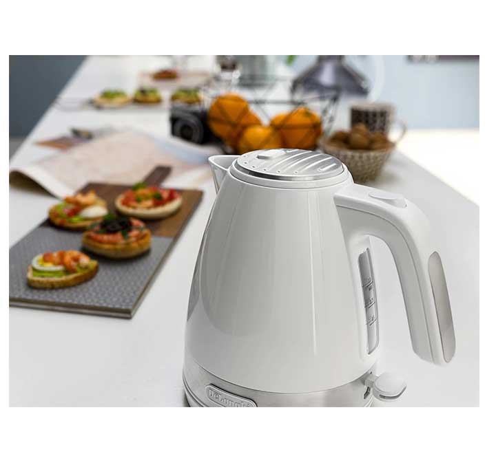 De'longhi Active Line KBLA 2000.W Kettle (White), Electric Kettles, De'longhi - ICT.com.mm