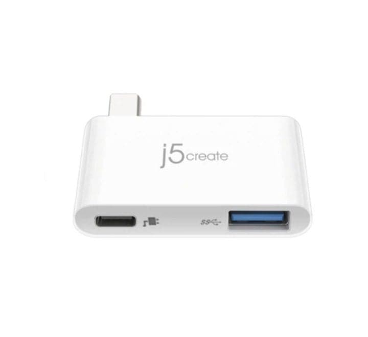 j5create USB 3.1 Type-C Charging Bridge (White), Type-C Cables, j5create - ICT.com.mm