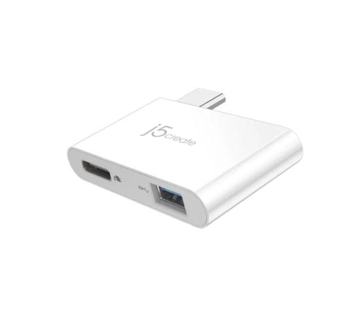 j5create USB 3.1 Type-C Charging Bridge (White), Type-C Cables, j5create - ICT.com.mm