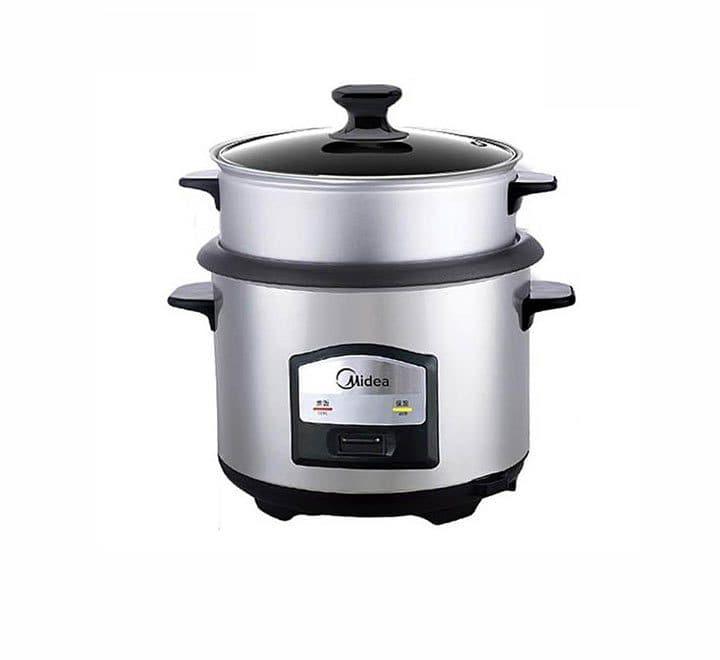 Midea 5 Quart 8-in-1 TasteMaker Rice Cooker/Multi-Functional Cooker  (MMC1710-B), Stainless Steel with Black Lid