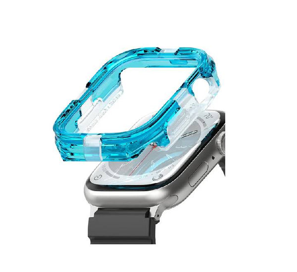 Ringke Fusion Bumper Case for Apple Watch (45mm,44mm) (Neon Blue)