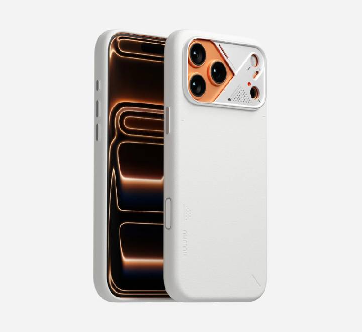AULUMU A17 Vegan Leather Case for iPhone 17 Pro (White)