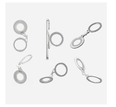 AULUMU G09 Infinite 360 Magnetic Stand (3-Axis Rotation) Silver