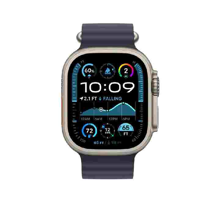 Apple Watch Ultra 2 GPS + Cellular, 49mm Natural Titanium Case with Na