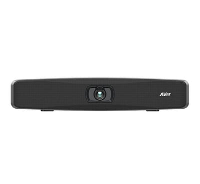 AVer VB150 4K Ultra HD all-in-one video bar and conference soundbar face forward view.