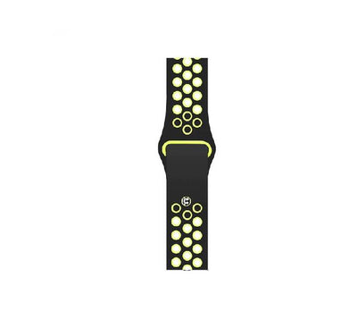 COTECi W12 Sports Dot Band for Apple Watch (44/45/46/49mm) Black + Yellow