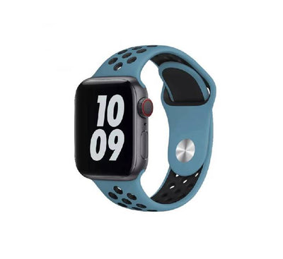 COTECi W12 Sports Dot Band for Apple Watch (44/45/46/49mm) Blue + Black