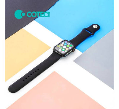COTECi W3 Silicone Watch Band For Apple Watch (38/40/41/42mm) Black